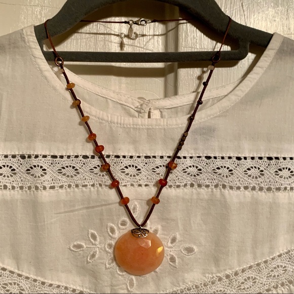 SILPADA Sterling Silver Red Adventurine Pearl Agate and quartzite Necklace - Picture 7 of 7